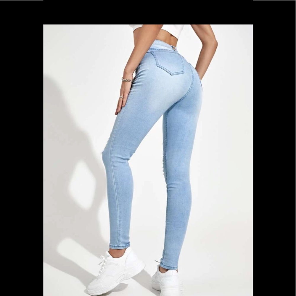 SHEIN Ripped Jeans Small - Picture 5 of 5